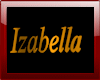 "izabella" gold sign