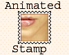 Glittery Lips stamp