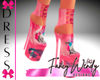 Floral Skull PVC Shoes