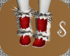 Christmas Red Fur Boots