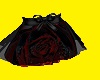 black and red rose skir