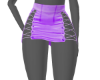 Purple Tied Mini Skirt