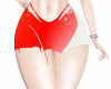 LACED SKIRT RED