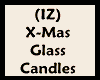 (IZ) X-Mas Glass Candles