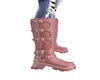 Pink Biker Boots