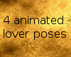 4 Animated lover poses