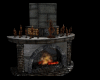 fireplace clock
