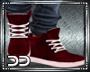 (D) Dark Red Sneakers