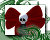 d Red Lolita Skull Bow
