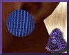 Blue Round Earrings