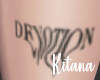 K. Devotion Thigh Tatto