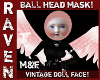 BALL MASK VINTAGE DOLL!