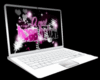 White laptop  