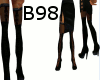 [B98]BlkLaceUpw/Stocking