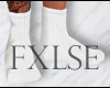F | Basic White Socks