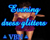 Evening dress glitters P