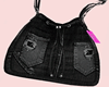 Jolly Black Denim  Bag