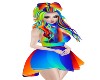 rainbow fade dress