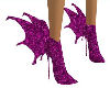 Web Winged Boots Pink