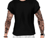 Tee black + tatto