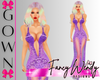 Gia Silk Gown - Violet