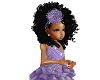 kids purple pageant bow