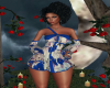Haylie Blue Floral Dress