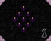 Purple and Black Candles