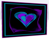 Purple Turquoise Heart