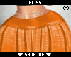 LLXL ORANGE CROC SKIRT