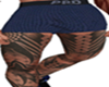 Blue Boxer Briefs / Tats