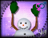 !PS Snowman Gloves GREEN