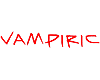 Vampiric word sticker