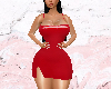 Red Latex Mini Dress