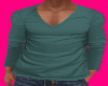 Sharp Sage V Neck LS