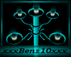 ^Teal Deco Candelabra