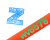 The letter Z (Blue)