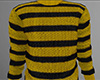 Yellow Striped Sweater M