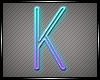 Neon Letter K