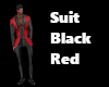 Suit Black Red