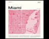 miami map wall art