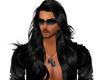 Long black hair Black Jeans