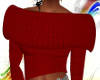 [EB]RED KNIT SWEATER