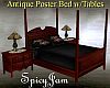 Antique Poster Bed Black