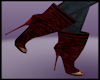 Zebra Red Boots