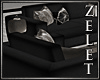|LZ|Modern Black Sofa
