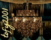 T2001- Gold  Chandelier