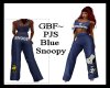 GBF~Lady PJs Snoopy Blue