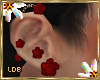 Red Rose Earrings R