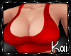 !K! SEXY RED BUSTY TANK